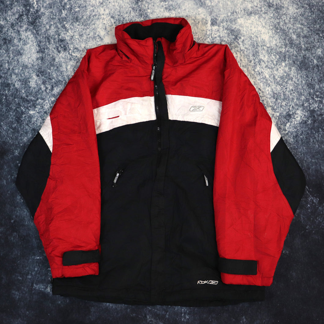 Vintage Red White & Black Reebok Jacket | Small