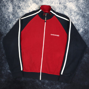 Vintage Red & Navy Lambretta Zip Up Sweatshirt | Small