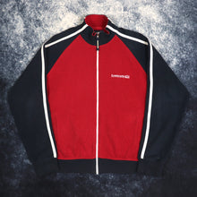 Load image into Gallery viewer, Vintage Red &amp; Navy Lambretta Zip Up Sweatshirt | Small
