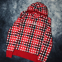 Load image into Gallery viewer, Vintage Red, Navy, White Checkered O&#39;Neill Hoodie | Small

