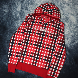 Vintage Red, Navy, White Checkered O'Neill Hoodie | Small