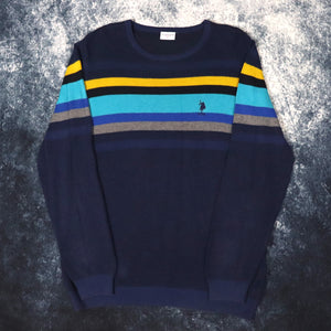 Vintage Stripy U.S. Polo Assn Jumper | Large