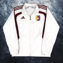Load image into Gallery viewer, Vintage White &amp; Burgundy Venezuela FC Adidas Windbreaker Jacket | Small
