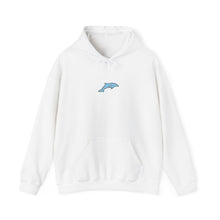 Load image into Gallery viewer, White Dolpin Print Hoodie
