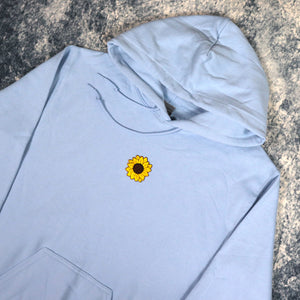 Baby Blue Sunflower Hoodie