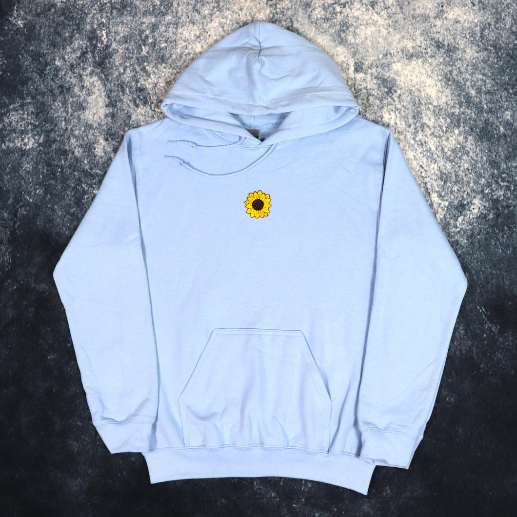 Baby Blue Sunflower Hoodie