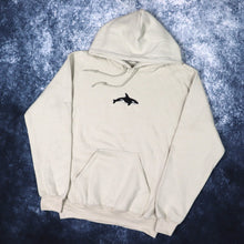 Load image into Gallery viewer, Beige Killer Whale Hoodie
