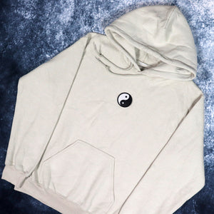 Beige Small Yin Yang Hoodie