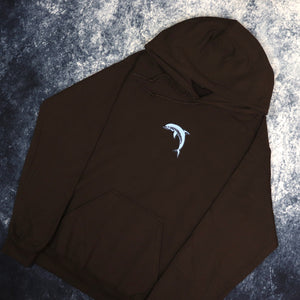 Brown & Baby Blue Dolphin Hoodie