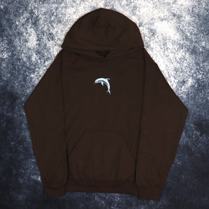 Brown & Baby Blue Dolphin Hoodie