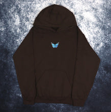 Load image into Gallery viewer, Brown &amp; Blue Butterfly Hoodie
