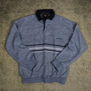 Vintage 90's Grey Umbro Collared Sweatshirt | Small