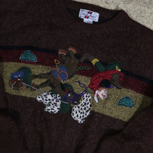 Load image into Gallery viewer, Vintage 90&#39;s Brown Monte Masone Fox Jumper | Small
