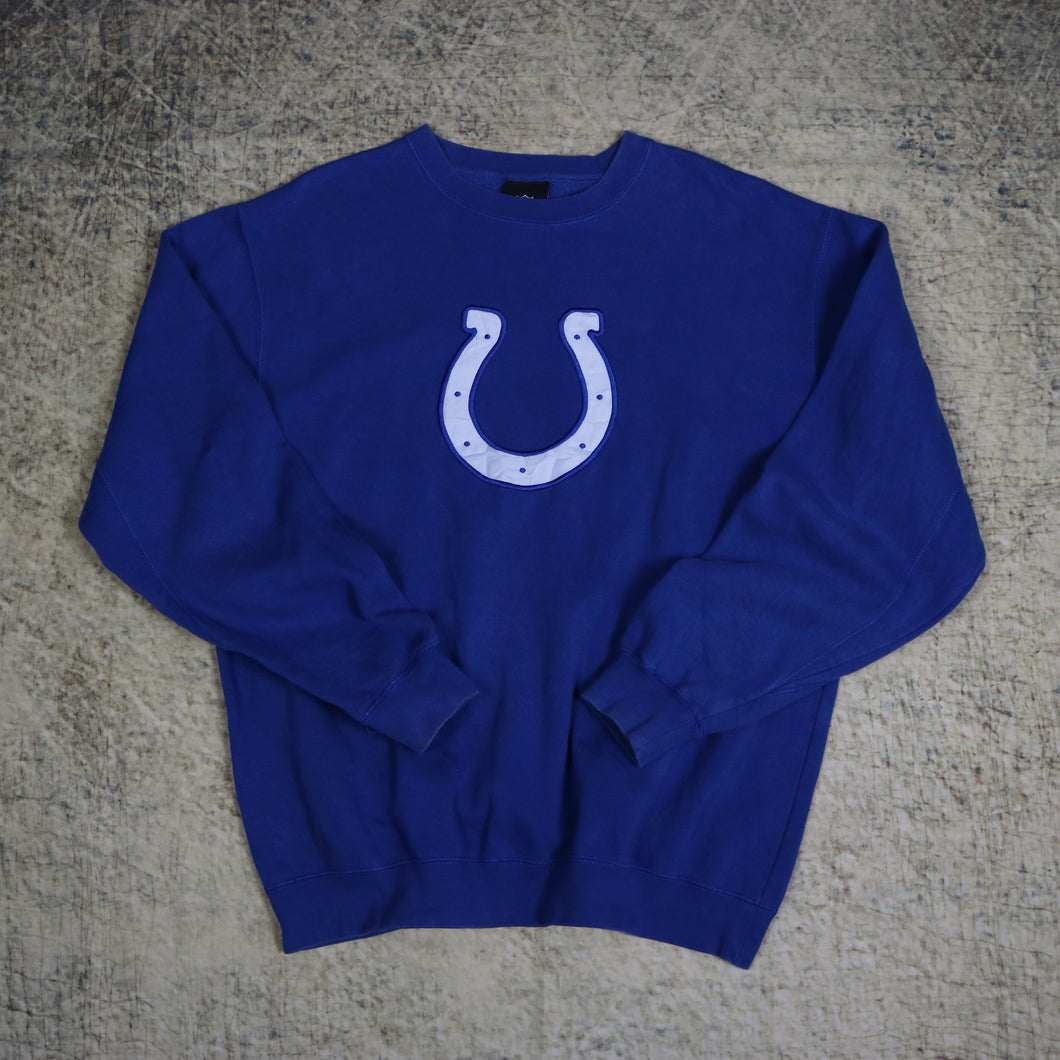 Vintage 90's Blue Indianapolis Colts NFL Sweatshirt | Large