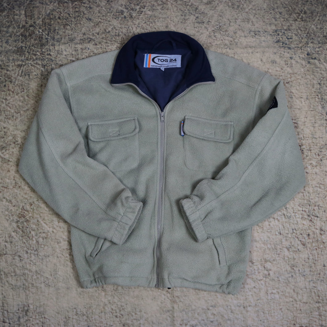 Vintage 90's Beige Tog 24 Fleece Jacket | XS
