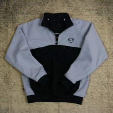 Load image into Gallery viewer, Vintage 90&#39;s Black &amp; Grey Nike Reversible 1/4 Zip Fleece Jacket | Small
