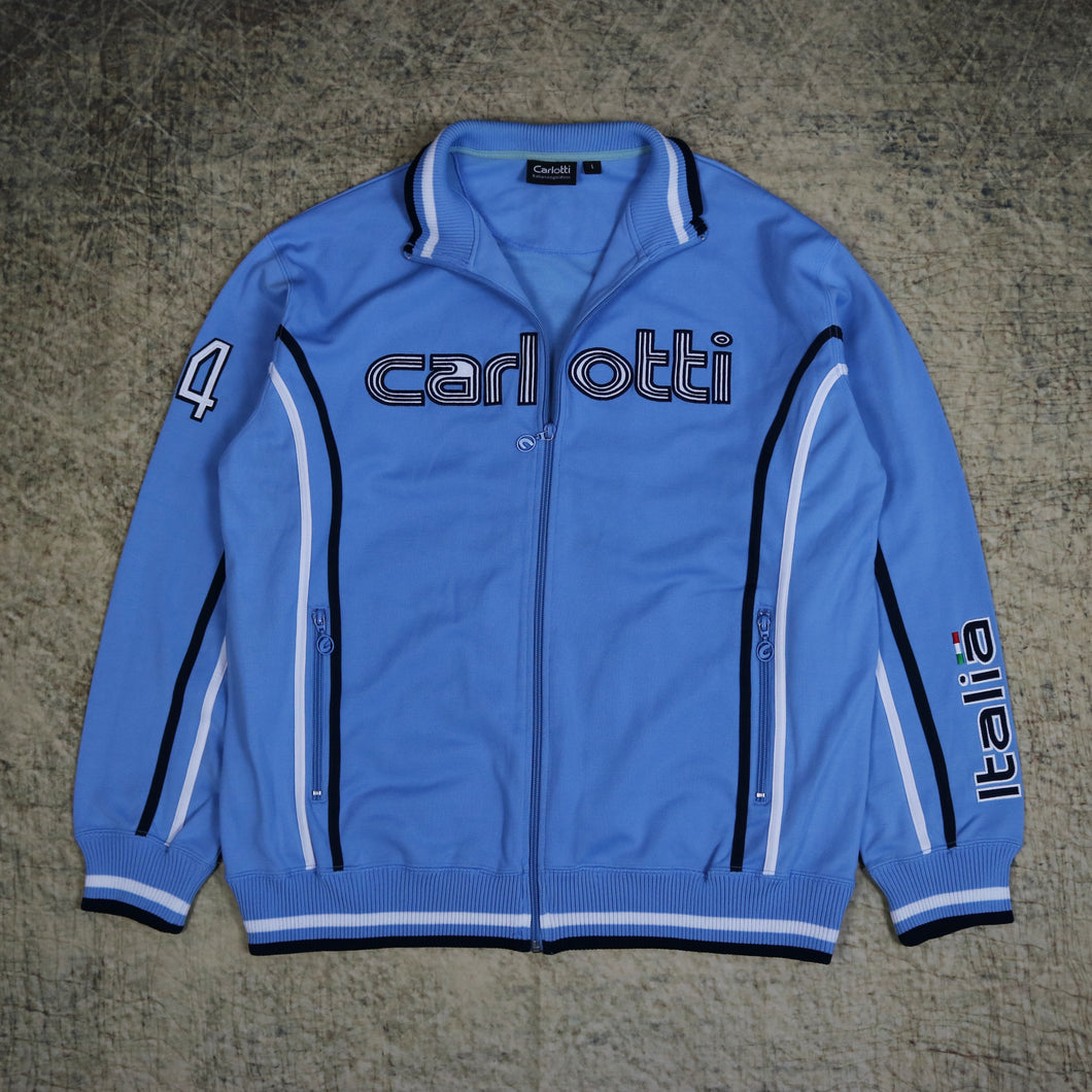 Vintage 90's Baby Blue Carlotti Italia Track Jacket | XL
