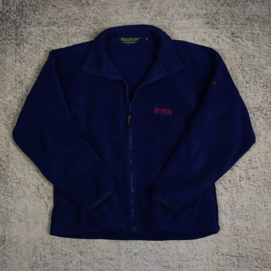 Vintage 90's Navy Regatta Fleece Jacket | Small