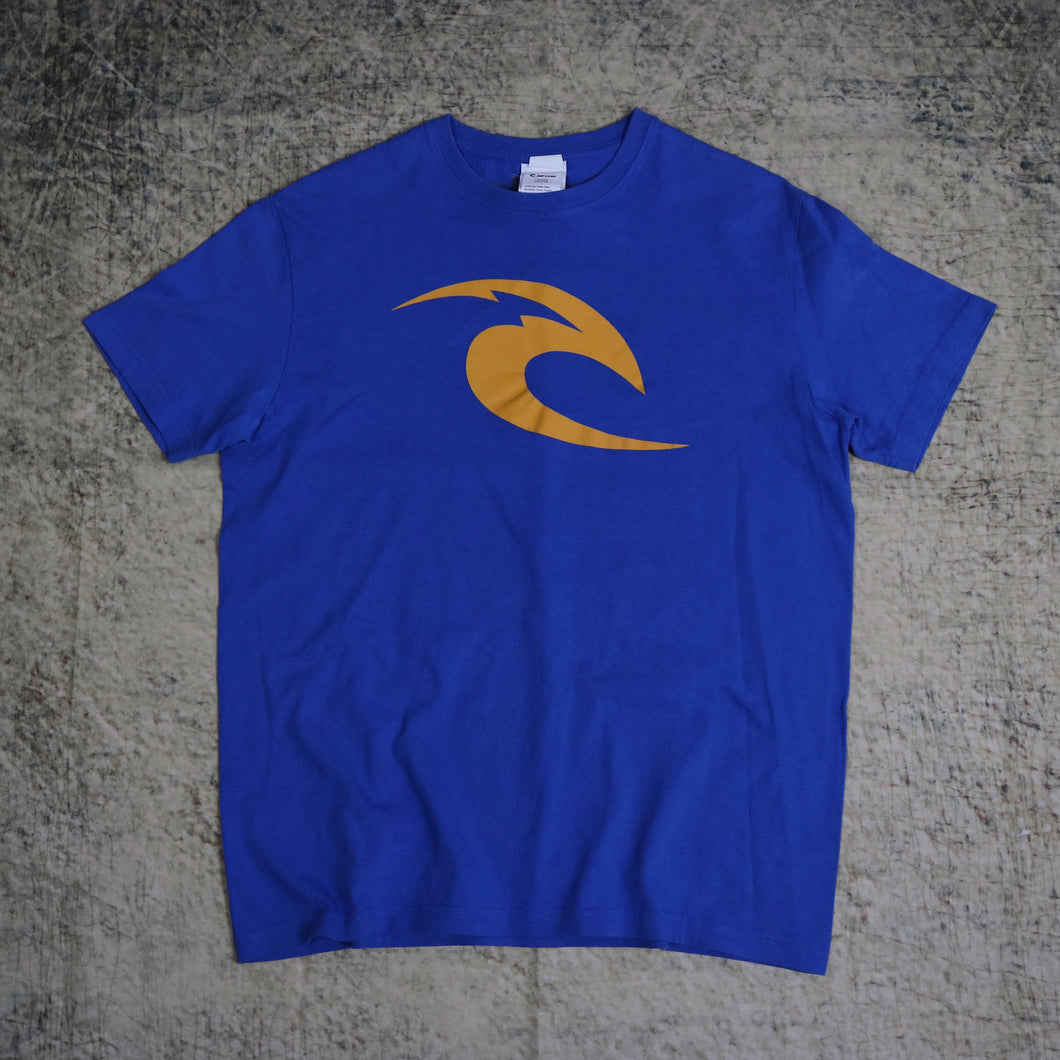 Vintage 90's Blue Rip Curl Big Logo T Shirt | Small