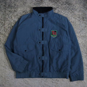 Vintage 90's Dark Teal Gotcha Windbreaker Jacket | Large
