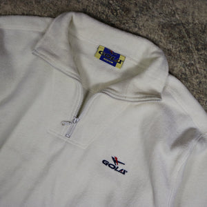 Vintage 90's Beige Gola 1/4 Zip Fleece Sweatshirt | Large