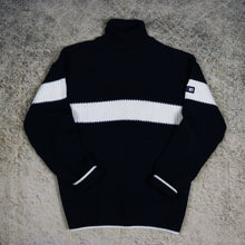 Load image into Gallery viewer, Vintage 90&#39;s Navy &amp; Cream Teddy Smith Turtle Neck Jumper | Large

