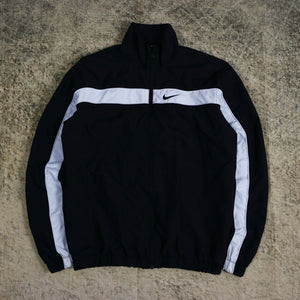 Vintage 90's Black Nike Windbreaker Jacket | Small