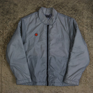Vintage 90's Silver Nike Lightweight Puffer Jacket | Medium