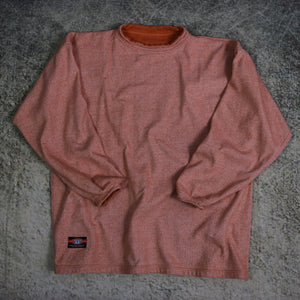 Vintage 90's Orange Animal Reversible Fleece Sweatshirt | 3XL