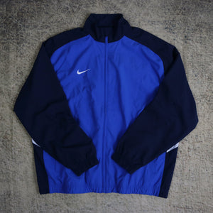 Vintage 90's Blue & Navy Nike Windbreaker Jacket | XXL
