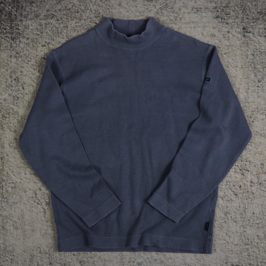 Vintage 90's Grey Rockport High Neck Sweatshirt | Medium