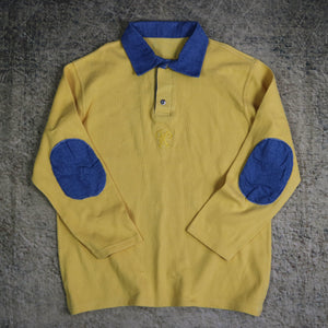 Vintage 90's Yellow Peter Polo Rugby Sweatshirt | Large