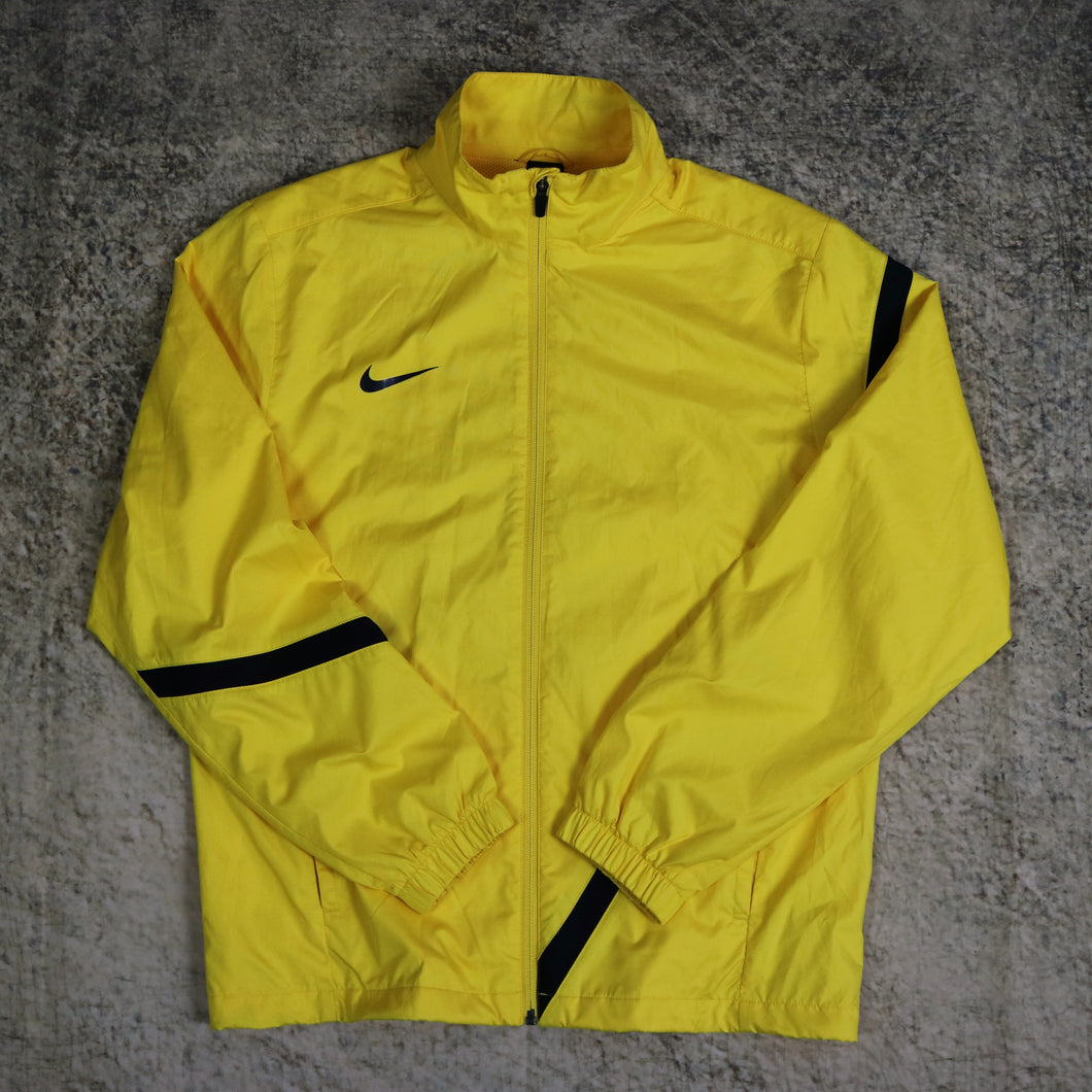 Vintage Yellow & Black Nike Windbreaker Jacket | Large