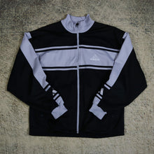 Load image into Gallery viewer, Vintage 90&#39;s Black &amp; Grey Adidas Track Jacket | Large
