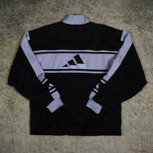 Load image into Gallery viewer, Vintage 90&#39;s Black &amp; Grey Adidas Track Jacket | Large
