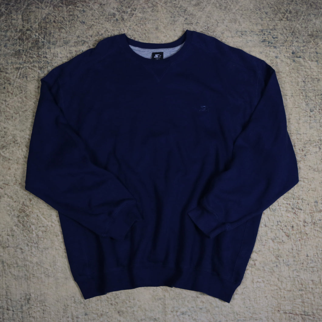 Vintage 90's Navy Starter Sweatshirt | 4XL