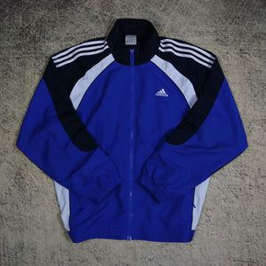 Vintage 90's Blue Adidas Windbreaker Jacket | XL