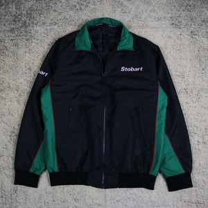 Vintage Black & Green Eddie Stobart Bomber Jacket | Small