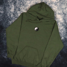 Load image into Gallery viewer, Military Green Small Yin Yang Hoodie
