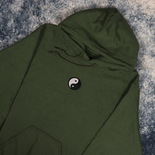 Load image into Gallery viewer, Military Green Small Yin Yang Hoodie
