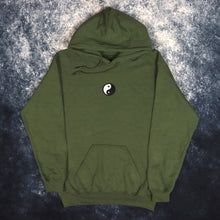 Load image into Gallery viewer, Military Green Small Yin Yang Hoodie
