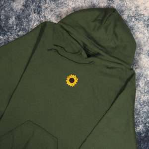 Military Green Sunflower Hoodie