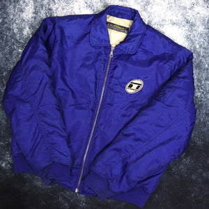 Vintage 90's Blue Nickelson Bomber Jacket | XL