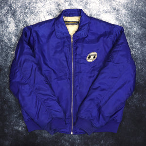 Vintage 90's Blue Nickelson Bomber Jacket | XL