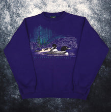Load image into Gallery viewer, Vintage 90&#39;s Purple Wilderness Heritage Duck Sweatshirt | Small
