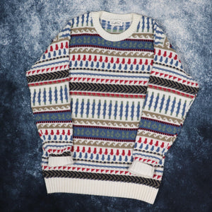 Vintage 90s Aztec Grandad Jumper | Large