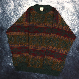 Vintage 90s Aztec Grandad Jumper | Medium