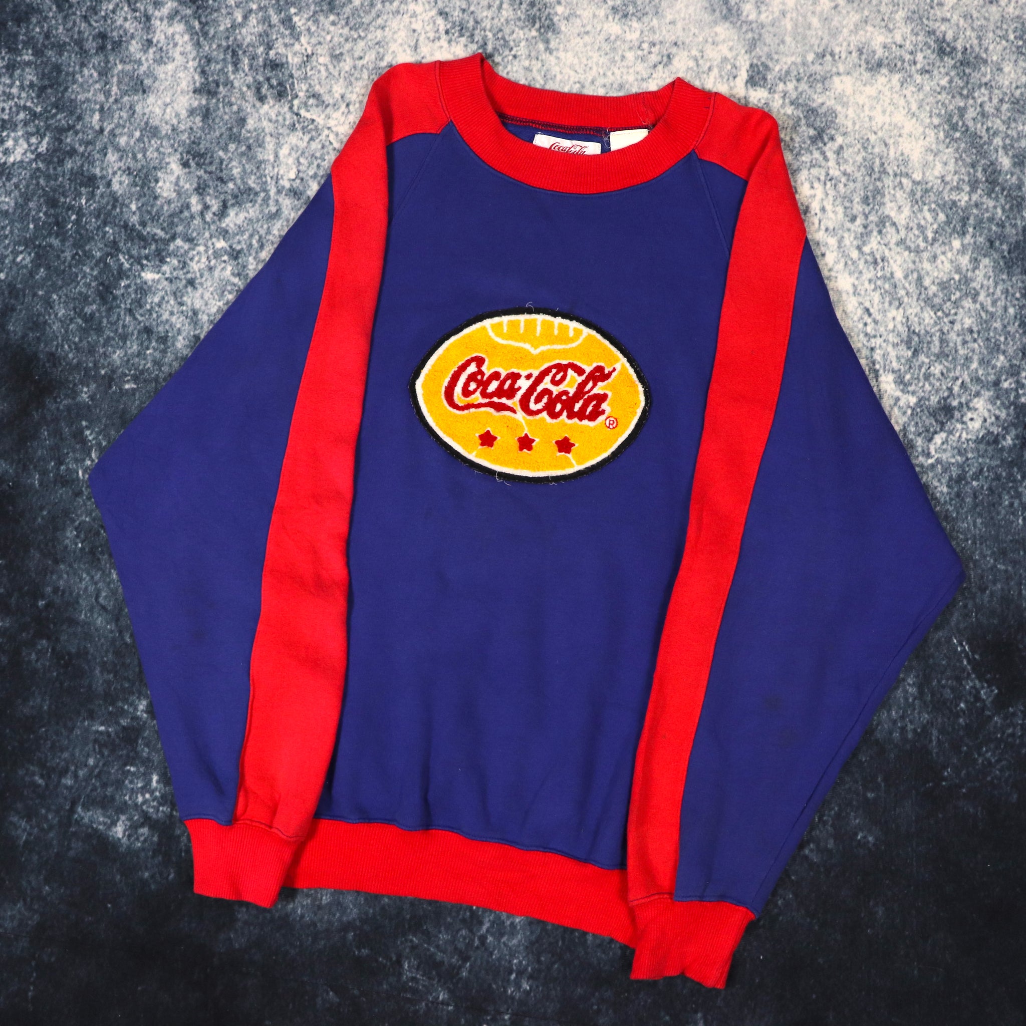 Blue coca cola sweatshirt hot sale