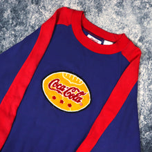 Load image into Gallery viewer, Vintage 90s Blue &amp; Red Coca Cola Sweatshirt | Small
