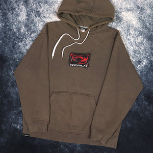 Vintage 90s Dark Grey Realm Hoodie | Small